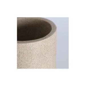 Jarrón AUBRA 12x12x25 cm, Resina / Beige - Kodu Home Design 2