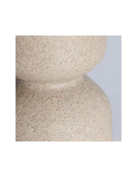 Jarrón AUBRA 12x12x25 cm, Resina / Beige - Kodu Home Design