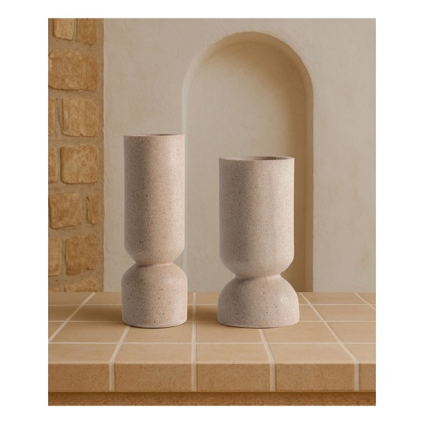 Jarrón AUBRA 10x10x29 cm, Resina /...