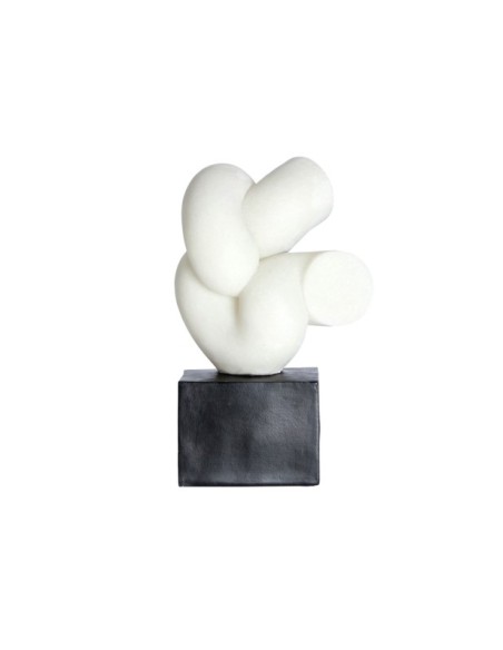 Figura Decorativa PULSE, Resina / Blanco, Negro - Kodu Home Design