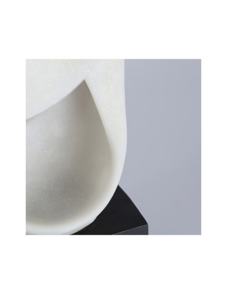 Figura Decorativa LUME, Resina / Blanco, Negro - Kodu Home Design