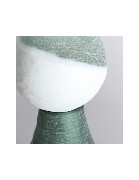 Jarrón KONO, Vidrio / Verde, Blanco - Kodu Home Design