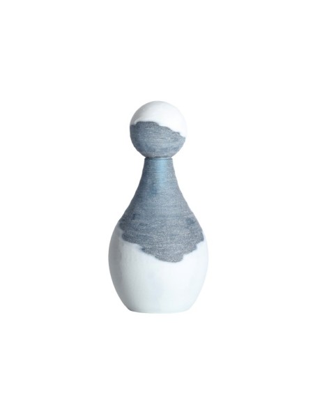 Jarrón KONO, Vidrio / Azul, Blanco - Kodu Home Design
