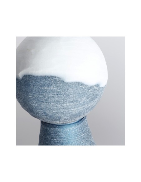 Jarrón KONO, Vidrio / Azul, Blanco - Kodu Home Design