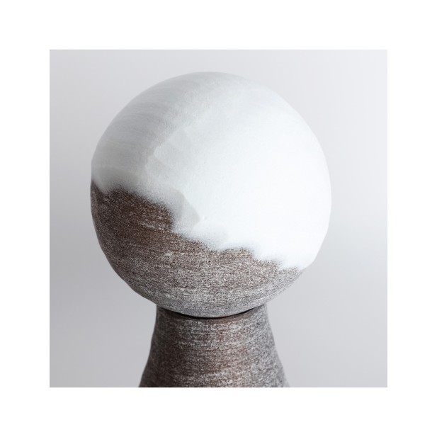 Jarrón KONO, Vidrio / Marrón, Blanco...