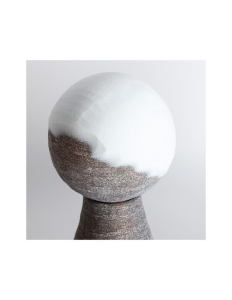 Jarrón KONO, Vidrio / Marrón, Blanco - Kodu Home Design