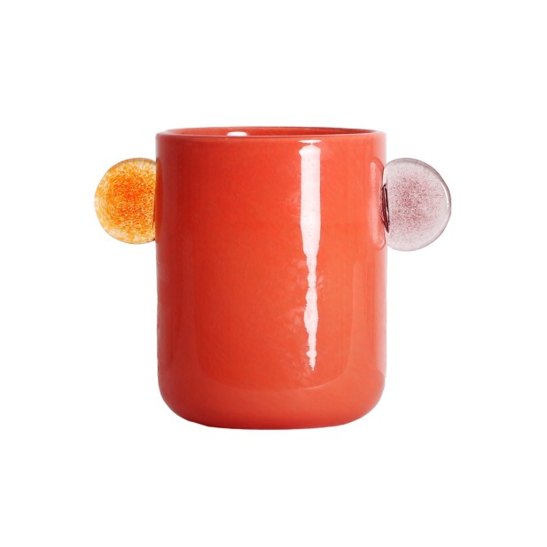 Jarrón YARA, Vidrio / Naranja - Kodu...