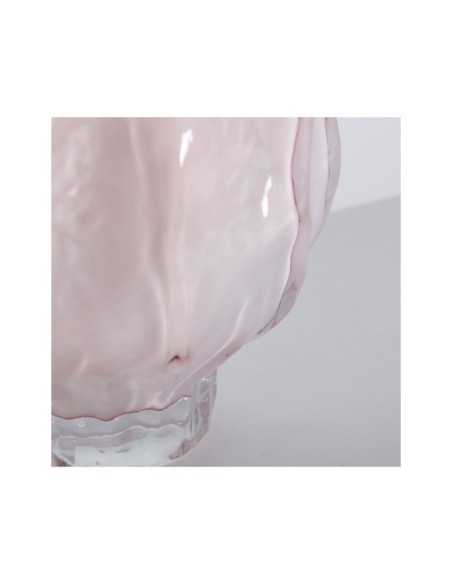 Jarrón ROSE 27x18x35 cm, Vidrio / Rosa Palo - Kodu Home Design