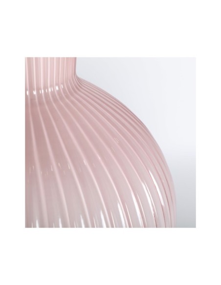 Jarrón NUDE 31x31x45 cm, Vidrio / Rosa Palo - Kodu Home Design