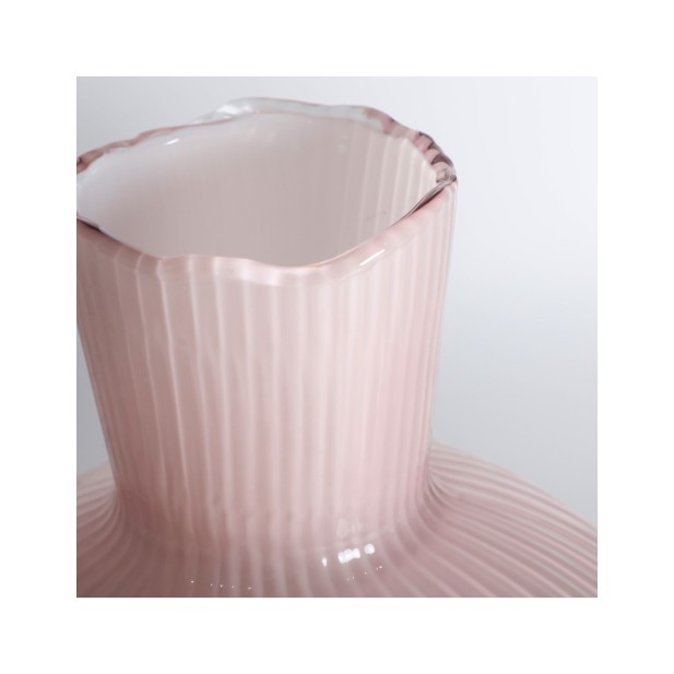 Jarrón NUDE, Vidrio / Rosa Palo -...