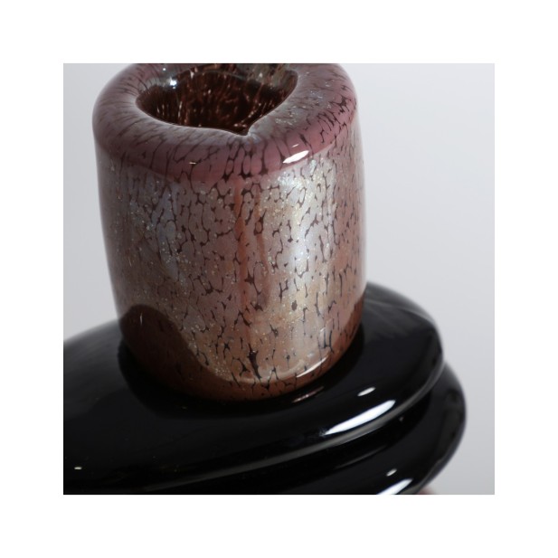 Jarrón RUISE, Vidrio / Burdeos, Negro...