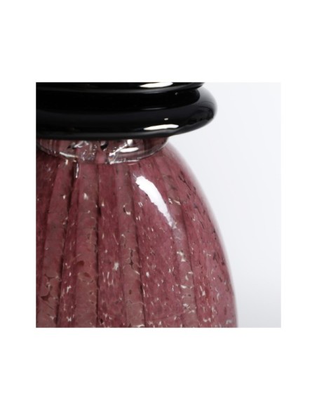 Jarrón RUISE, Vidrio / Burdeos, Negro - Kodu Home Design