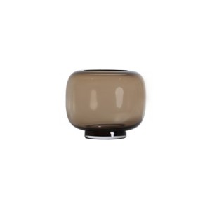 Jarrón ZINA, Vidrio / Marrón - Kodu Home Design