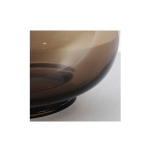 Jarrón ZINA 30x30x25 cm, Vidrio / Marrón - Kodu Home Design 2