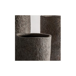 Set 3 Maceteros ROKA, Cerámica / Gris - Kodu Home Design 2