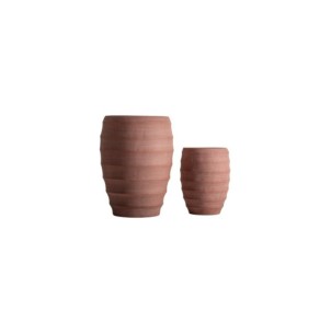 Set 2 Maceteros KORA, Cerámica / Terracota - Kodu Home...