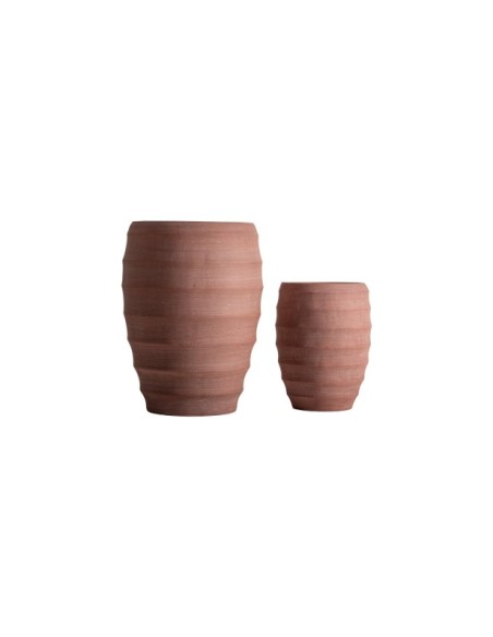 Set 2 Maceteros KORA, Cerámica / Terracota - Kodu Home Design