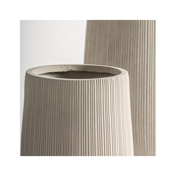 Set 2 Maceteros ALYA, Cerámica / Gris...