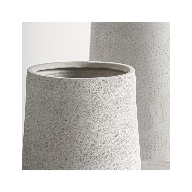 Set 2 Maceteros NOVA, Cerámica / Gris...