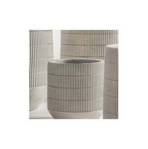 Set 4 Maceteros ARIS, Cerámica / Gris - Kodu Home Design 2