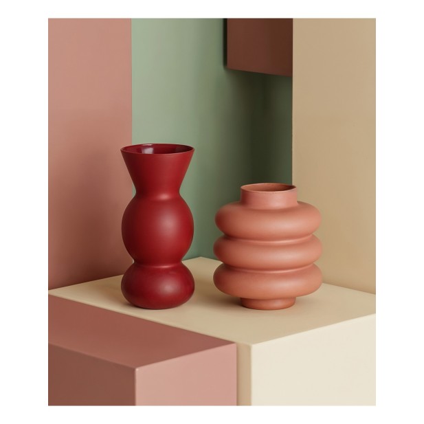 Jarrón LIAM, Cristal / Chocolate -...