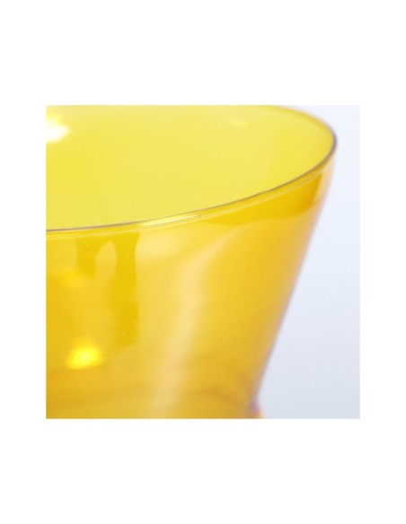 Jarrón OSSIAN, Cristal / Morado, Mostaza - Kodu Home Design