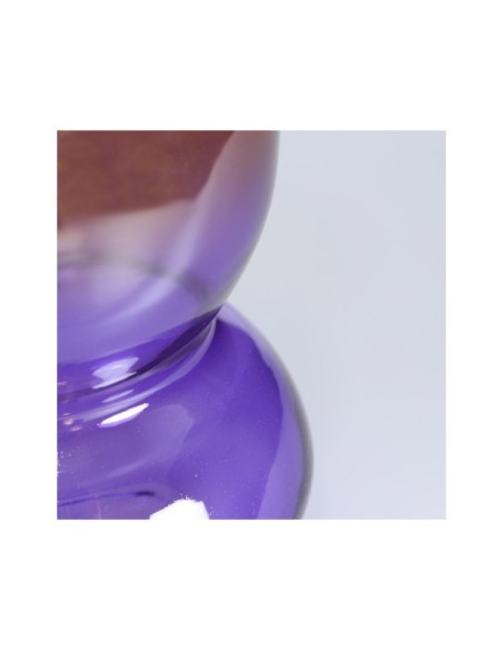 Jarrón OSSIAN, Cristal / Morado, Mostaza - Kodu Home Design