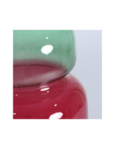 Jarrón NOAH, Cristal / Fucsia, Verde - Kodu Home Design