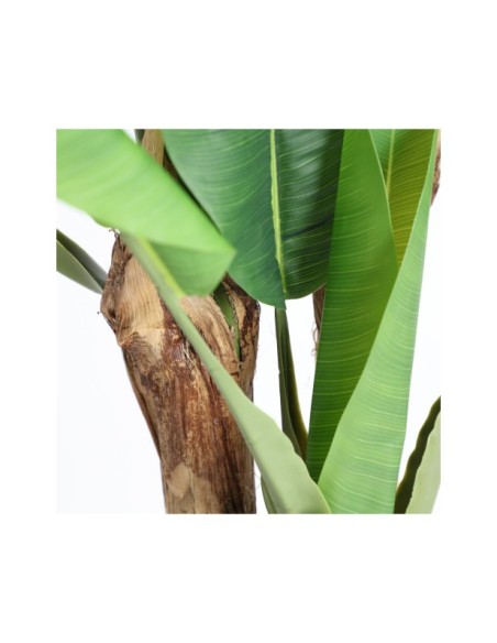 Planta Decorativa BANANERA 220x120 cm, Plástico / Verde, Marrón Claro - Kodu Home Design