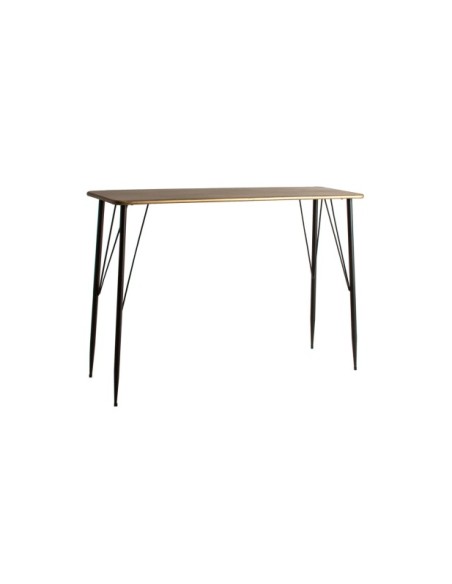 Escritorio REKEN, Hierro / Negro, Oro - Kodu Home Design