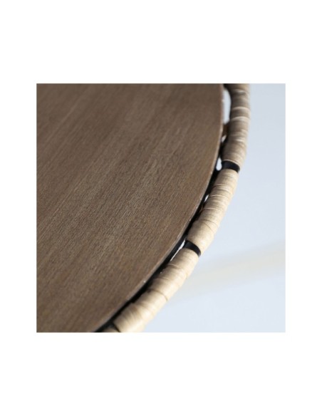 Mesa Auxiliar MEZE, Hierro / Negro, Marrón - Kodu Home Design