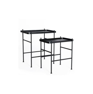 Set 2 Mesas Auxiliares DEVICH, Hierro / Negro - Kodu Home Design 29304 2
