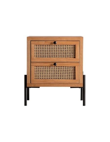 Mesita de Noche ZETEL, DM / Marrón - Kodu Home Design