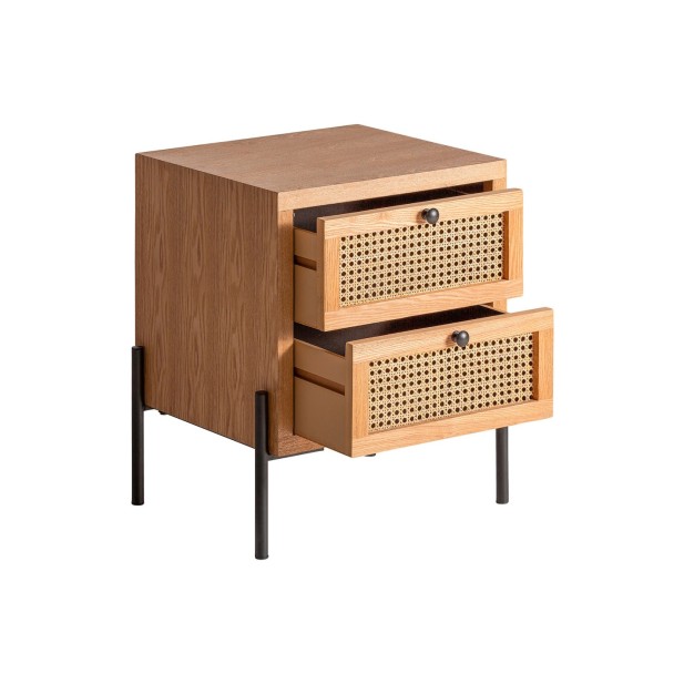 Mesita de Noche ZETEL, DM / Marrón -...