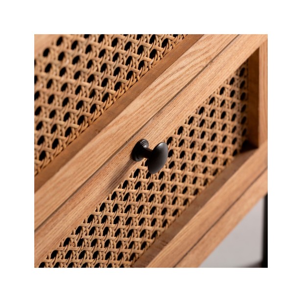 Mesita de Noche ZETEL, DM / Marrón -...