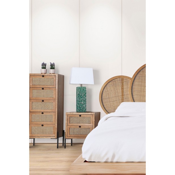 Mesita de Noche ZETEL, DM / Marrón -...