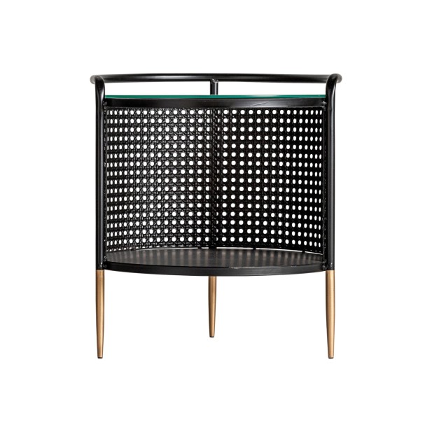 Mesa Auxiliar FUSSEN, Hierro / Negro,...