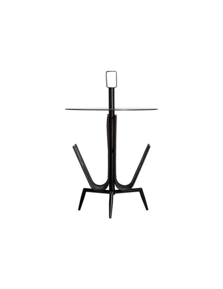 Mesa Auxiliar FUSSEN, Hierro / Negro - Kodu Home Design