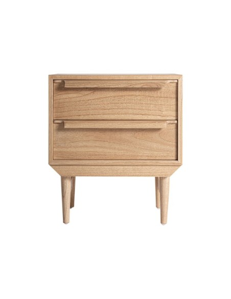 Mesita de Noche NYRY, Madera / Marrón - Kodu Home Design