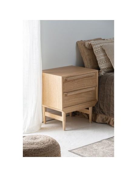 Mesita de Noche NYRY, Madera / Marrón - Kodu Home Design