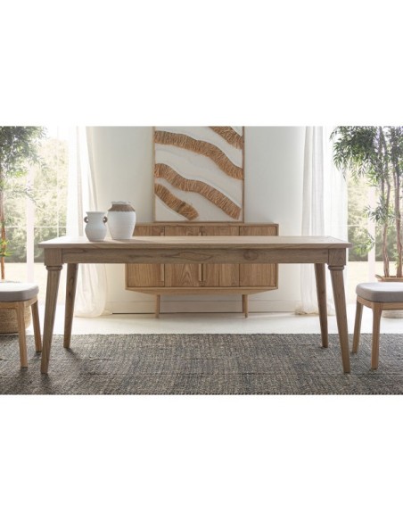 Mesa de Comedor NYRY 180x90 cm, Madera / Marrón - Kodu Home Design