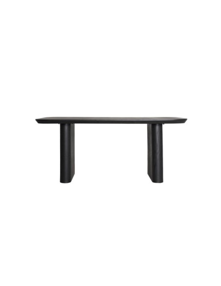 Mesa de Comedor ROGNES 180x90 cm, Madera / Negro - Kodu Home Design