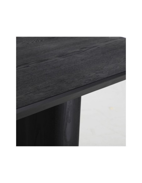 Mesa de Comedor ROGNES 180x90 cm, Madera / Negro - Kodu Home Design
