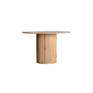 Mesa de Comedor SKAGEN Ø120 cm, Madera / Marrón - Kodu...