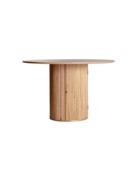 Mesa de Comedor SKAGEN Ø120 cm, Madera / Marrón - Kodu Home Design