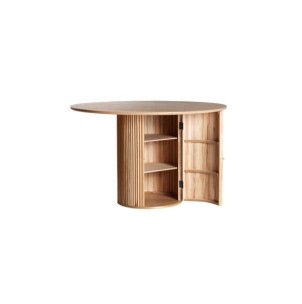 Mesa de Comedor SKAGEN Ø120 cm, Madera / Marrón - Kodu... 2