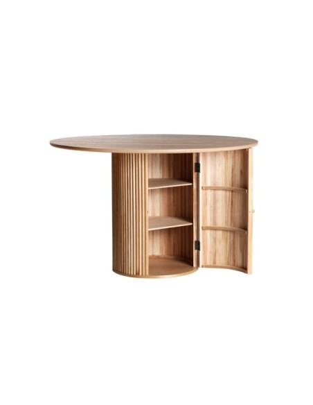 Mesa de Comedor SKAGEN Ø120 cm, Madera / Marrón - Kodu Home Design