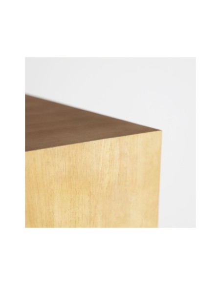 Set 2 Mesas Auxiliares PEANA LECCO 38x38 / 45x45 cm, Madera / Marrón - Kodu Home Design