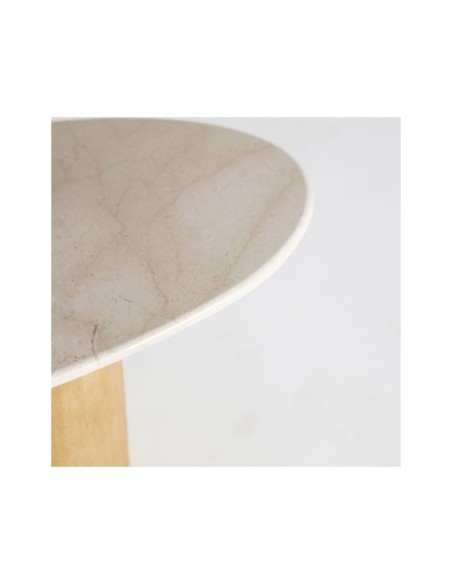 Mesa de Centro LORACH, Mármol / Blanco - Kodu Home Design