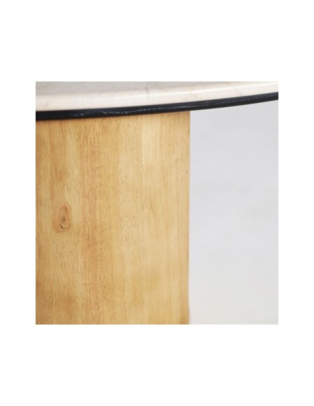 Mesa de Centro LORACH, Mármol / Blanco - Kodu Home Design